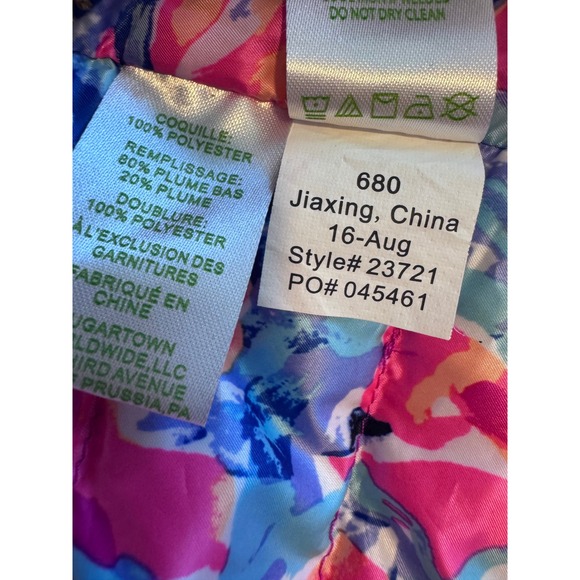 Lilly‎ Pulitzer Cora Vest Size Small Puffer Pink Gorpcore - Picture 7 of 8